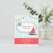 ベビーシャワーカードをセーリング 招待状 (スタンド正面)