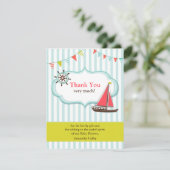 ベビーシャワーカードをセーリング 招待状 (スタンド正面)