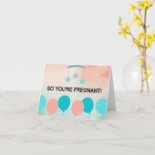 ベビーシャワーカード おめでとう 出産前カード カード (黄色い花)