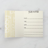 ベビーシャワーカード 招待状 (内部)