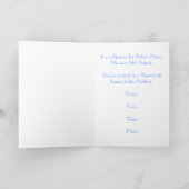 ベビーシャワーカード（男の子） 招待状 (内部)