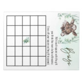 ベビーシャワーカーフファームカウユーカリ ノートパッド (正面)