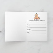 ベビーシャワーガおもしろいール招待状招待状カード 招待状 (内部)