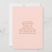 ベビーシャワーガールによるテディベアードライブ 招待状 (裏面)