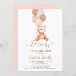 ベビーシャワーガールによるテディベアードライブ 招待状