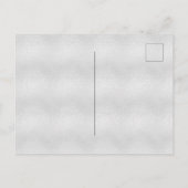 ベビーシャワーガールシルバー赤面ピンクグリッター インビテーションポストカード (裏面)