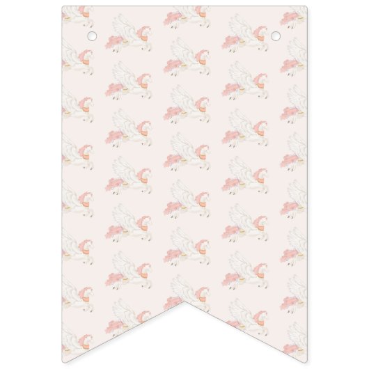 ベビーシャワーガールスタープリンセスフェアリータールバレリーナ バンティングフラッグ (第2の旗)