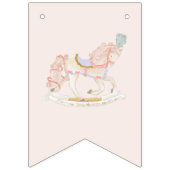 ベビーシャワーガールスタープリンセスフェアリータールバレリーナ バンティングフラッグ (第3の旗)