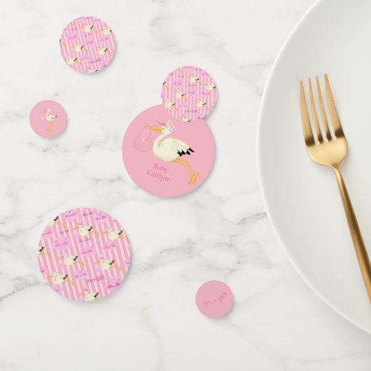 ベビーシャワーガールテーマ コンフェッティ (グループ)