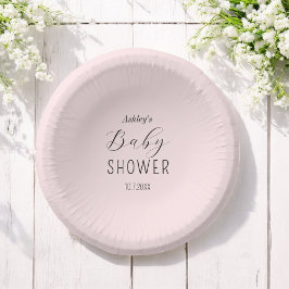 ベビーシャワーガールピンクエレガント紙ボウル ペーパーボウル