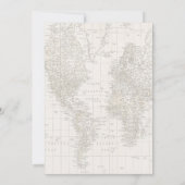 ベビーシャワーガールホットエアバルーン招待状 招待状 (裏面)