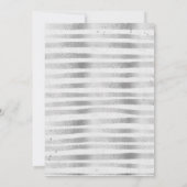 ベビーシャワーガール招待赤面ピンク 招待状 (裏面)