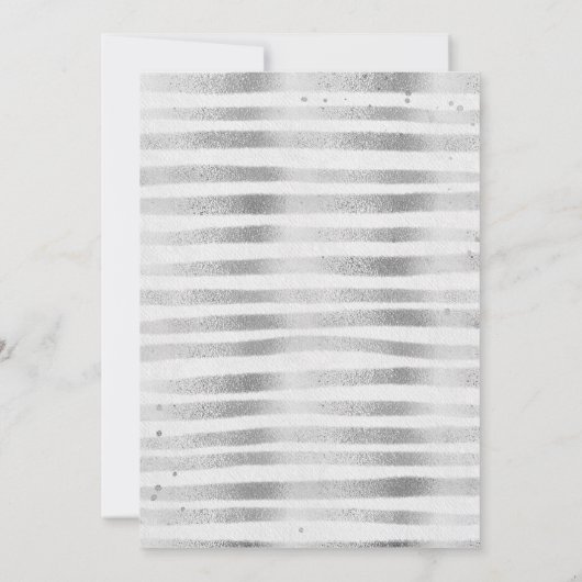 ベビーシャワーガール招待赤面ピンク 招待状 (裏面)