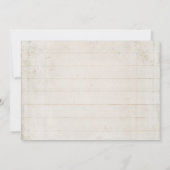 ベビーシャワーガールBOHOドリームキャッチャーしっぷウッド 招待状 (裏面)