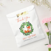 ベビーシャワーキツネウッドランドグリーナリーサンキュースクリプト フェイバーバッグ (封をした状態)