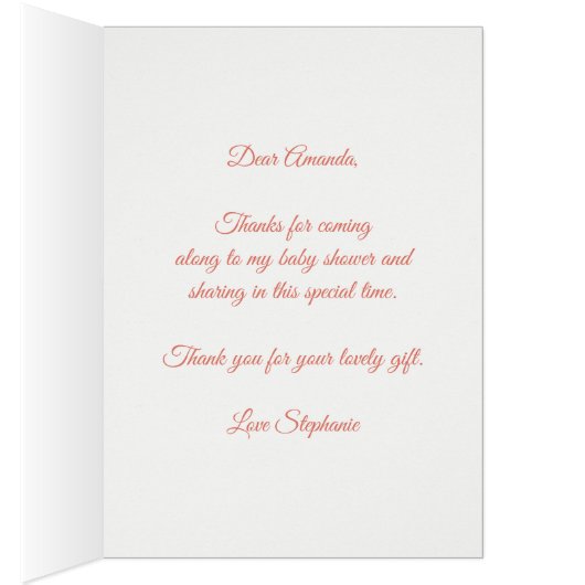 ベビーシャワーキリンフローラリースありがとう (内側 (右))