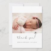 ベビーシャワーギフトフラットサンキューカード サンキューカード (正面)