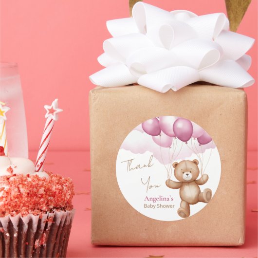 ベビーシャワークラシックラウンドステッカー ラウンドシール (パーティー)