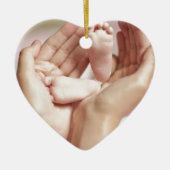 ベビーシャワークリブ子供部屋が母親を迎える セラミックオーナメント (正面)