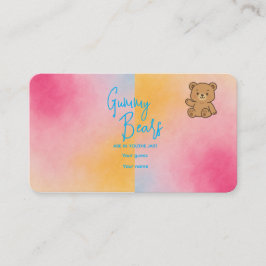 ベビーシャワーグミベアゲーム – パステルデザイン エンクロージャーカード