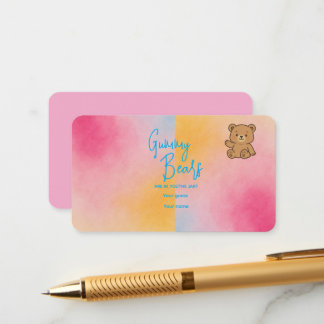 ベビーシャワーグミベアゲーム – パステルデザイン エンクロージャーカード