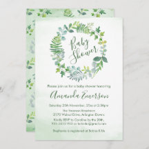 ベビーシャワーグリーンリース植物学