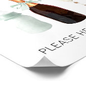 ベビーシャワーグリーンSIP & Seeの看板を食べよう ポスター (角)