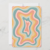 ベビーシャワーグルーヴィパステルカーブカスタム 招待状 (裏面)