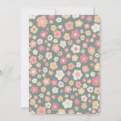 ベビーシャワーグルーヴィースイーツデイジーカスタムフローラ 招待状 (裏面)