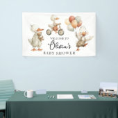 ベビーシャワーグース間抜けウェルカムバナー 横断幕 (トレードショー)