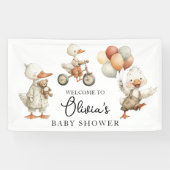 ベビーシャワーグース間抜けウェルカムバナー 横断幕 (横)