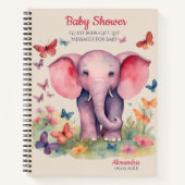 ベビーシャワーゲストギフトリスト ノートブック (正面)