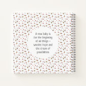 ベビーシャワーゲストブックペ空白のージ ノートブック (裏面)