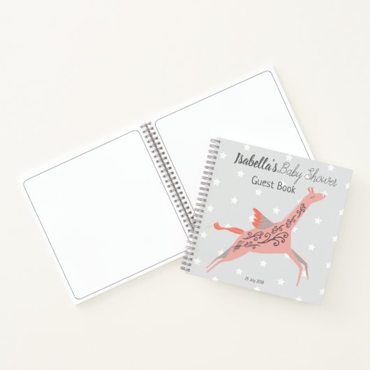 ベビーシャワーゲストブックペ空白のージ ノートブック (内部)