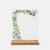 ベビーシャワーゲストブック春フローライースター アクリルサイン (正面)