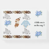 ベビーシャワーゲストブック男の赤ちゃん ゲストブック (裏面)