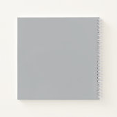 ベビーシャワーゲストブック |グレーペンギン ノートブック (裏面)