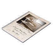 ベビーシャワーゲストブック、ヴィンテージベッド ノートブック (左側)