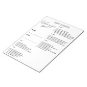 ベビーシャワーゲームあなたの電話の何 ノートパッド (アングル)