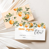 ベビーシャワーゲームかわいこちゃんの数を推測する エンクロージャーカード