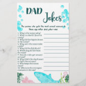 ベビーシャワーゲームカードパパジョーク 便箋 (正面)