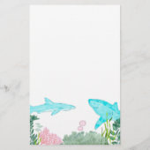 ベビーシャワーゲームカードパパジョーク 便箋 (裏面)