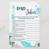 ベビーシャワーゲームカードパパジョーク 便箋 (正面/裏面)
