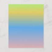 ベビーシャワーゲームサーキュラーオムブレーテンプレートフライヤー チラシ (裏面)