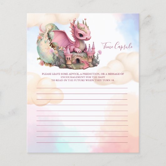 ベビーシャワーゲームタイムカプセル (正面)