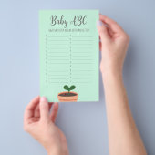 ベビーシャワーゲームベビーABCフライヤー チラシ (ハンドル)