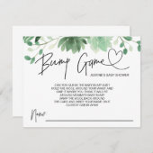 ベビーシャワーゲームベビーBump Guess Cards Succulents エンクロージャーカード (正面/裏面)
