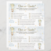 ベビーシャワーゲーム中 – 熱気球 (正面/裏面)