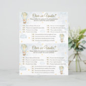 ベビーシャワーゲーム中 – 熱気球 (スタンド正面)