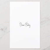 ベビーシャワーゲーム描画ベビーおもしろいリビールパーティー (裏面)